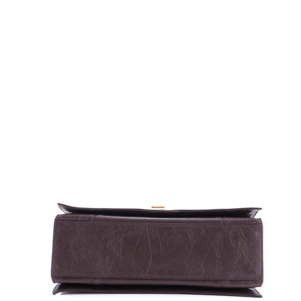 Balenciaga Crush Chain Flap Bag Leather #254022B14B - Picture 4 of 7